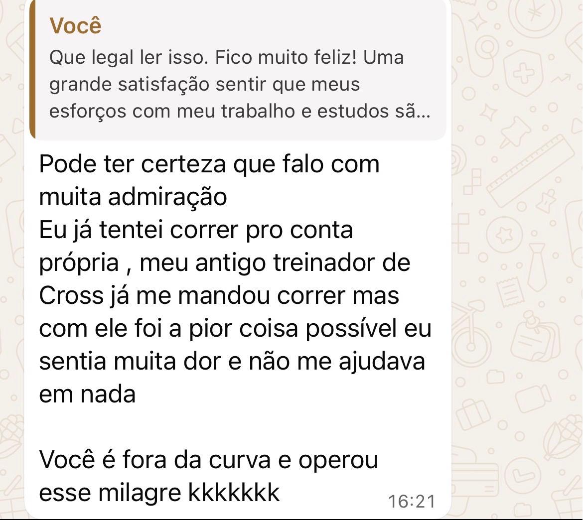 Print original de depoimento sobre confiança